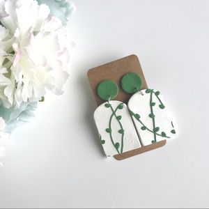 Green Vine Earrings
